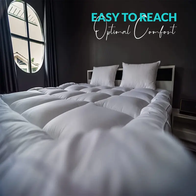 Mattress Topper 4"Inch Deep Luxury Soft Hotel Quality Microfiber All Sizes 4cm Breathable Washable 8