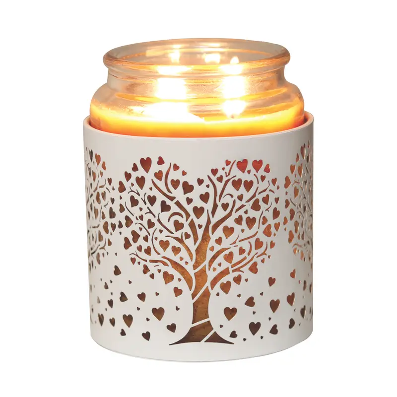 Aroma White Heart Tree Tealight Wax Melt Warmer and Candle Holder 1