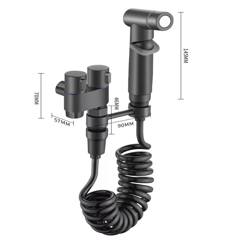 Product Introduction of High Pressure Bidet Sprayer Set with 2m Hose and Handheld Spray Gun for Bathroom - Cover, Bathroom Fixtures for Feminine Wash, Baby Wash, Essentials Upside Down Peri Bottle, Cleaning Supplies, Summer for Gift,  Bathroom Accessories 26