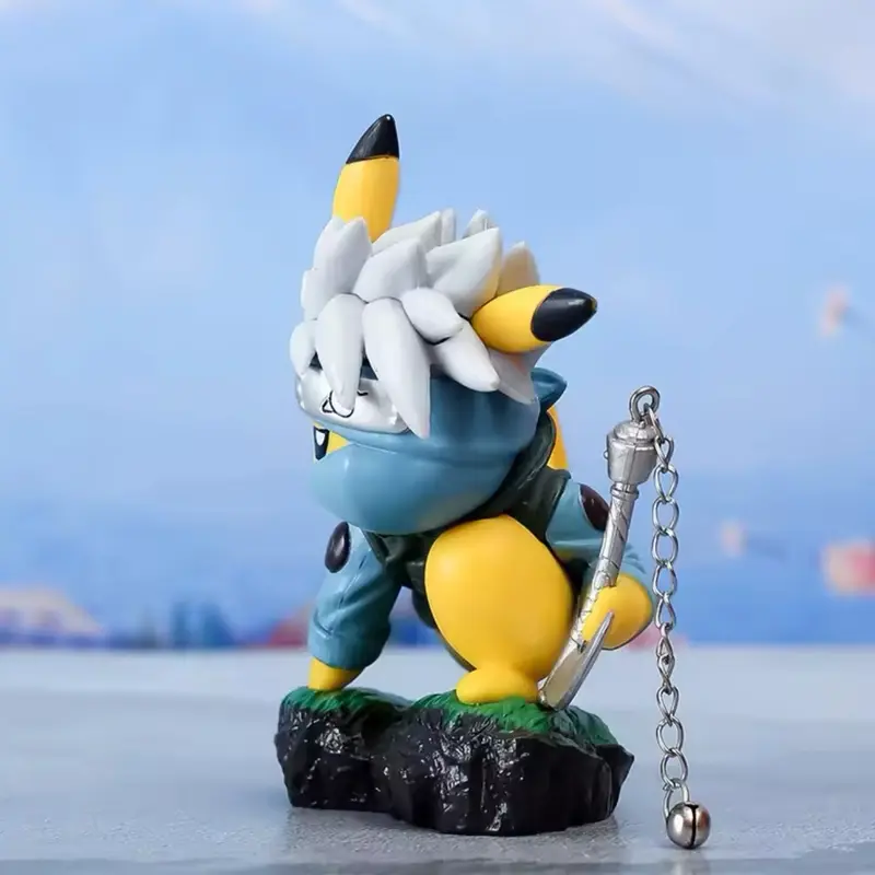 Kakashi Hatake Naruto Pikachu Figurine - Anime Toy Figure for Naruto & Pokemon Fans 2