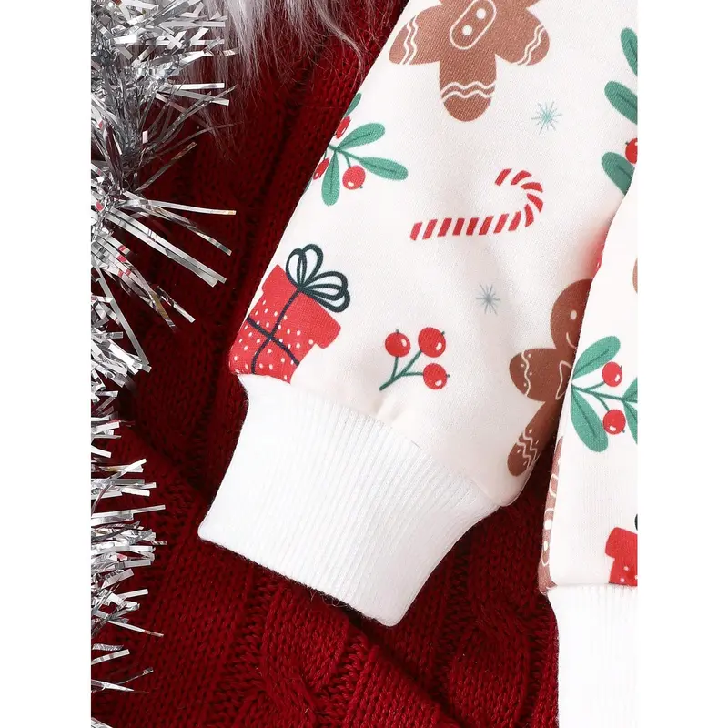 Baby Boy Christmas Print Sweatshirt for Festive Season 3