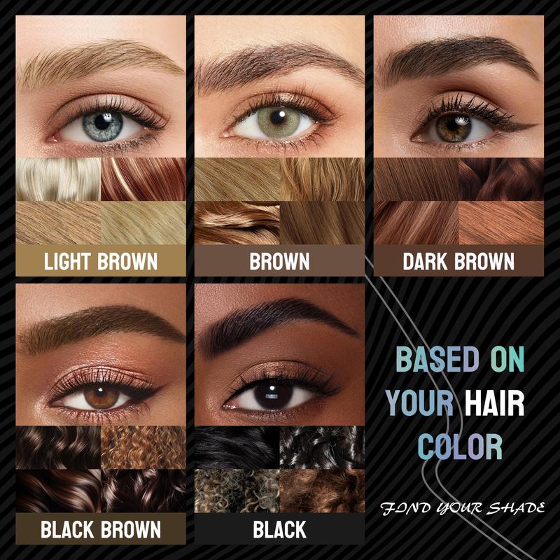 Curved Eyebrow Pen - Eyebrow Pencil, Brow Pencil 2-in-1 Dual-Ended Microblading Eyebrow Pen with Micro-Fork-Tip and Precise Brush-Tip Create Natural Hair-Like Brows, Last All-Day, Blonde 1