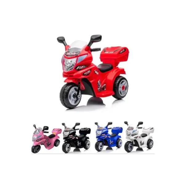 Mocca Baby 6v Kids 3 Wheel Electric Police Motorbike