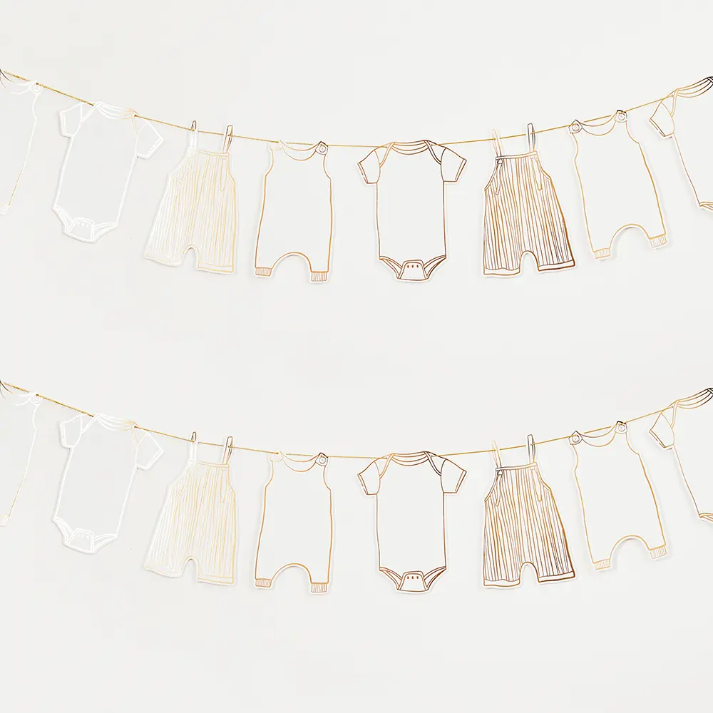 Gold Baby Shower Bunting, Gold Baby Shower Decorations, Baby Shower Backdrop, Gender Reveal Party Decor, New Baby Party, Neutral Baby Shower