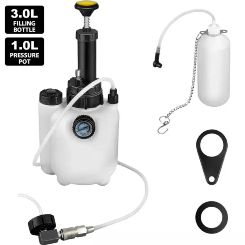 ⭐[Delivery In 2-3 Days]⭐3L Brake System Clutch Fluid Pressure Bleeder Bleeding Bottle Kit Car Bleed Tool 6