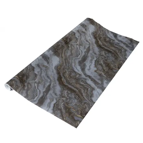 Artifix SEA WAVE MARBLE GREY Sticky Back Plastic, Self Adhesive Vinyl, Kitchen Wrap for DIY Projects Decor Decorative 1