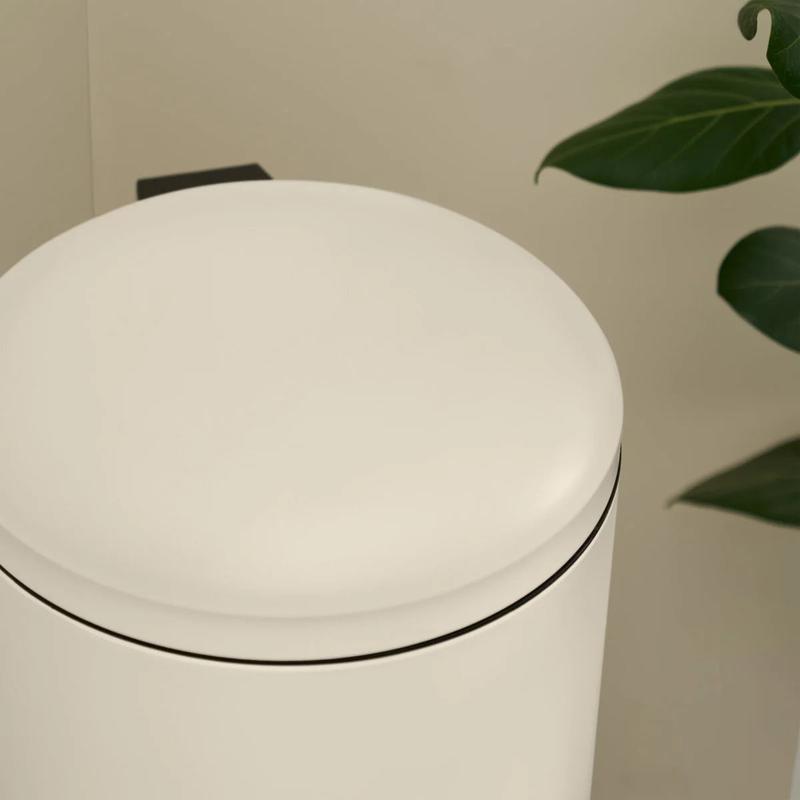 MADE Joss 30L Domed Pedal Bin, Warm White Stainless Steel Kitchen Metal 2