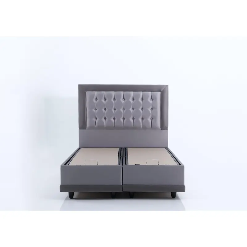 Monday Grey Double Bed - Soft Furnishings for a Comfortable Night's Sleep 8