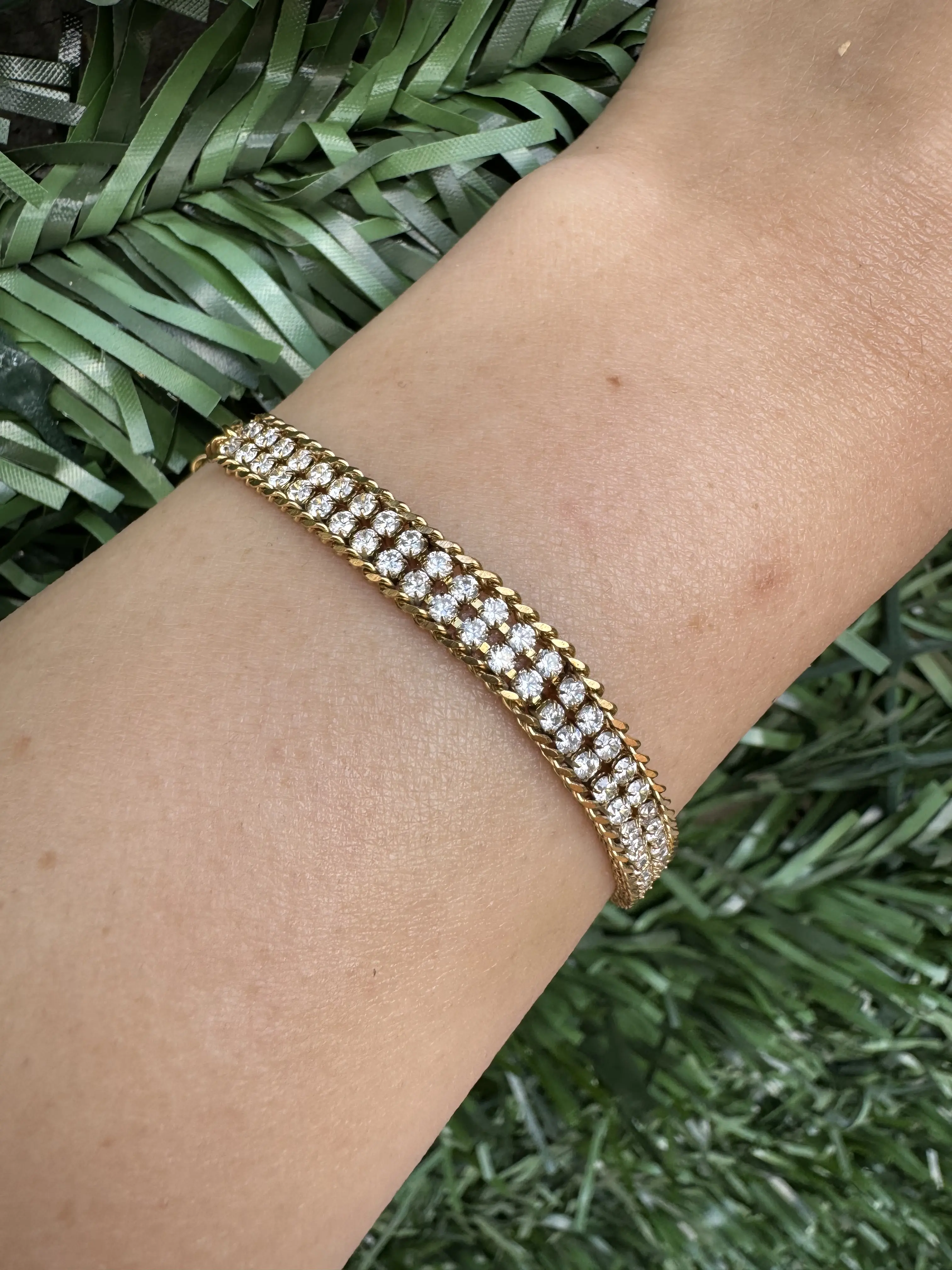 Rhinestone Stainless Steel Bracelet