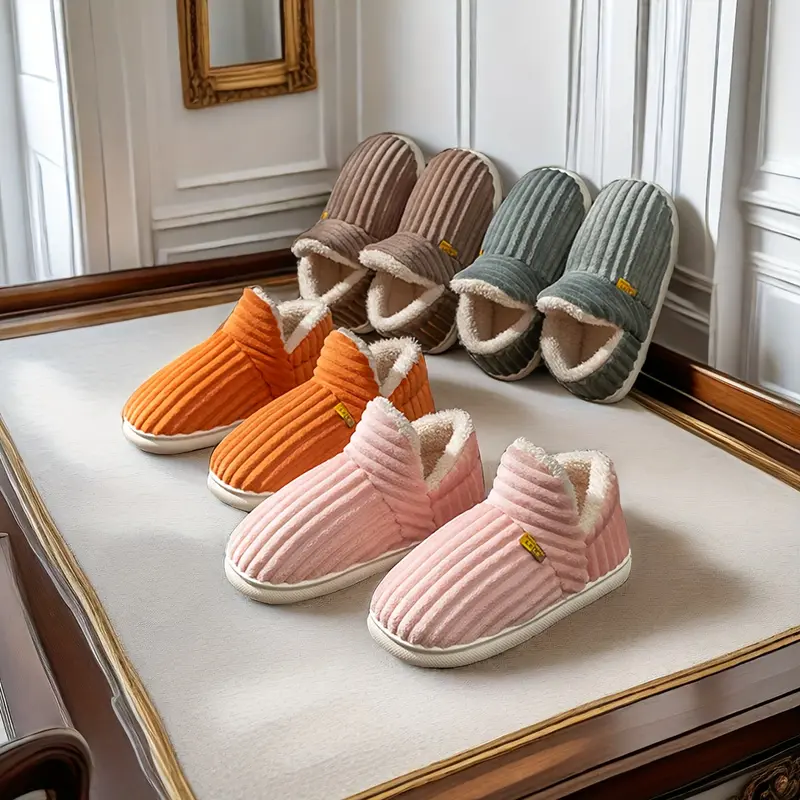 Cozy Warmth Indoor Slippers – Plush-Lined, Solid Color, Easy Slip-On, Comfortable Wear 6