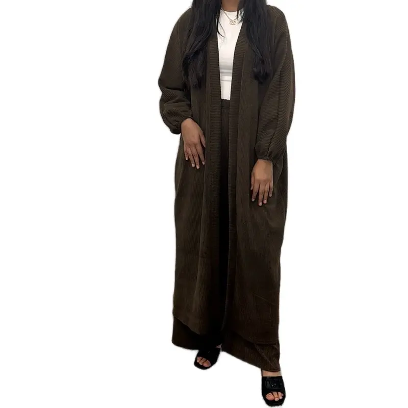 Women's Long Sleeve Knit Cardigan with trousers - Knitwear, Womenswear 1