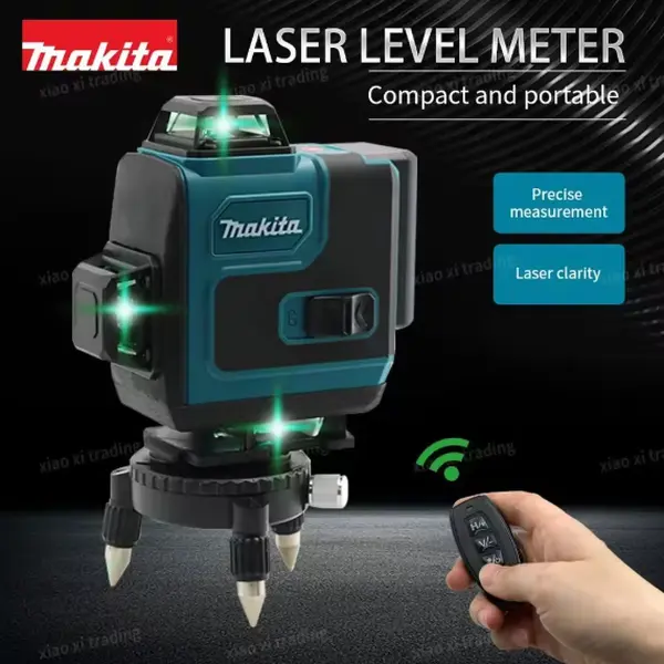 Makita 16-Line Laser Level Green Line Self-Leveling 360 Vertical Cross
