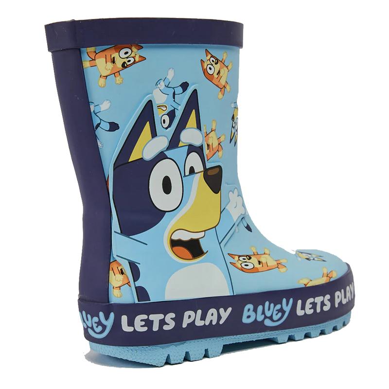 Bluey Kids Wellies - Childrens Rubber Wellington Boots (Sizes 6-12) Boys & Girls Unisex 6