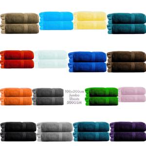 Super Extra Large Jumbo Bath Sheets 100x200cm 500GSM - Solid Pack Antibacterial Egyptian Cotton Beach Towel for Adult Unisex Everyday Use Shower Smooth machine washable soft bath towel towels quality durable wear-resistant absorbent bundle disposable face