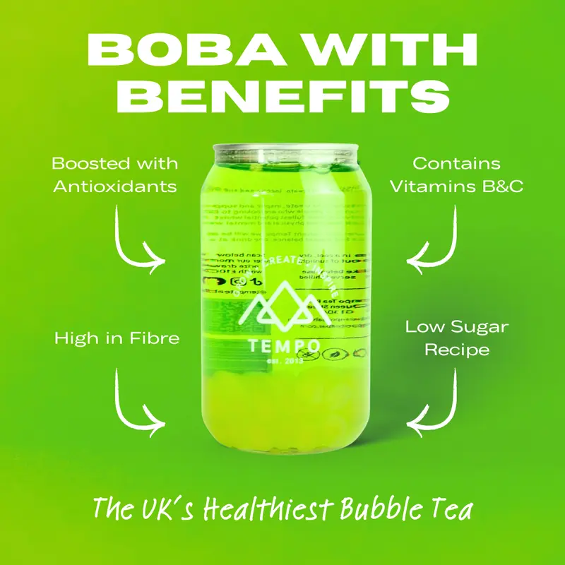 Vitalitea Bubble Tea Cans 350ml - 4 Pack 2