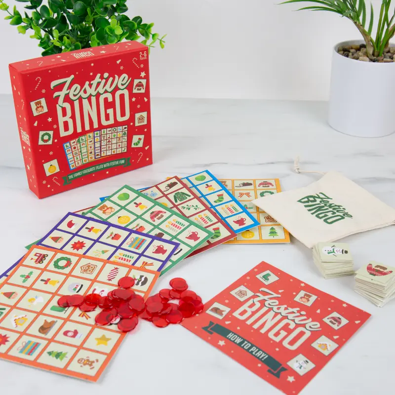 Festive Bingo Fun Family Favourite Christmas Games by Gift Republic 1