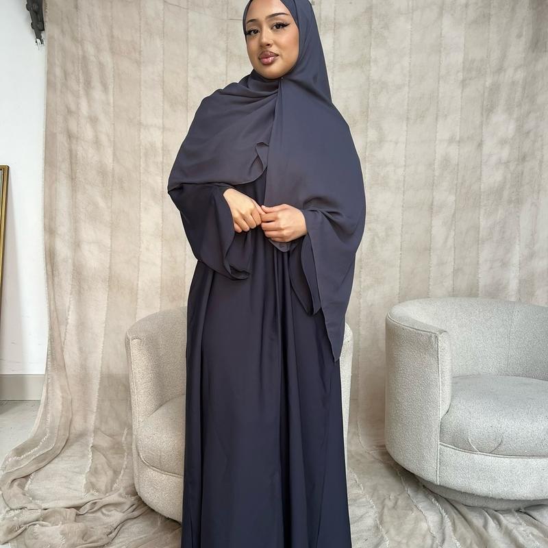 Asma Abaya- Grey 0