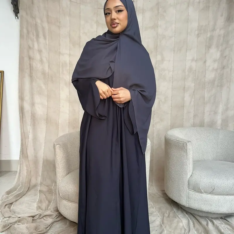 Asma Abaya- Grey 0