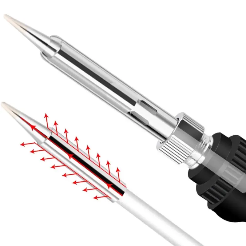 60W Electric Soldering Iron Kit Adjustable Temp Welding Solder Irons Tool 2