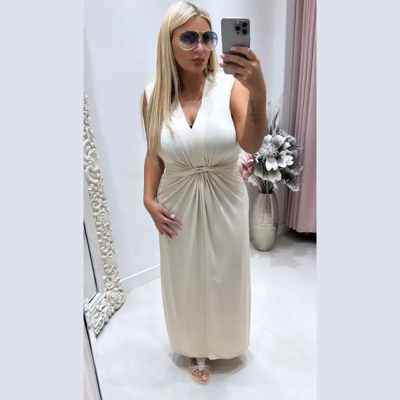 Pretty Dollz ~ Cleo ~ Knotted Midaxi Dress ~ Many Colours fashionable Womenswear Casual Comfort 1
