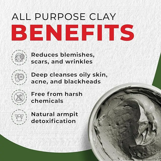 Mayan Magic Mud Powerful Deep Pore Cleansing Clay Mask, 16 oz - Unisex Skincare 3