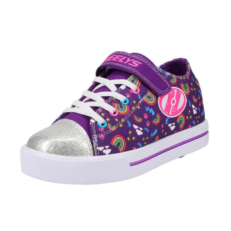 Heelys X2 Snazzy Girls shoes Purple / Multi / Rainbow 4