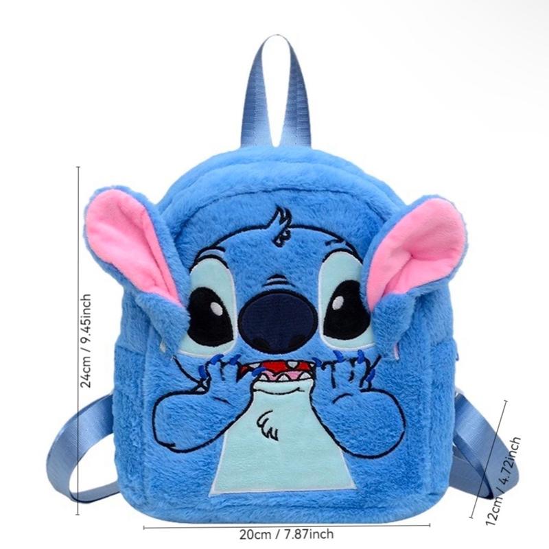 Cute mini fluffy backpack stitch gift birthday Xmas outing holiday 1