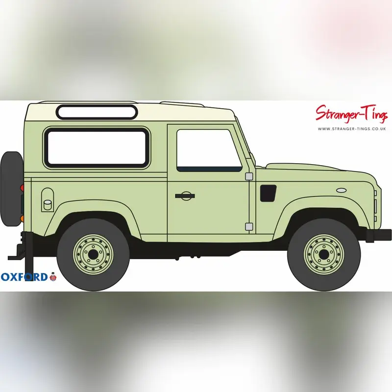 Oxford Diecast Land Rover Defender 2013 - Tamar Blue 1/76 Scale 8
