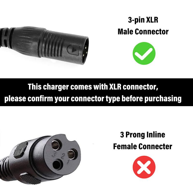 Product Introduction of Ebike Battery Power Charger 54.6V 2A 3-PIN XLR For 48V Lithium Electric Bicycle 18