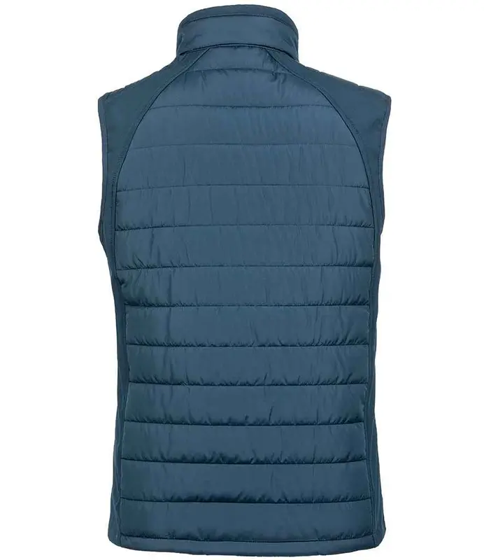Result Genuine Recycled Compass Padded Gilet | Navy/Yellow 1