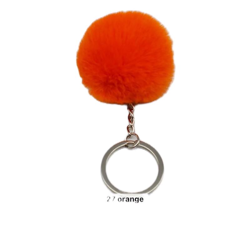 Furry Pom Pom Keychain Accessory - Stylish and Fun Keychain for Your Keys or Bag 4