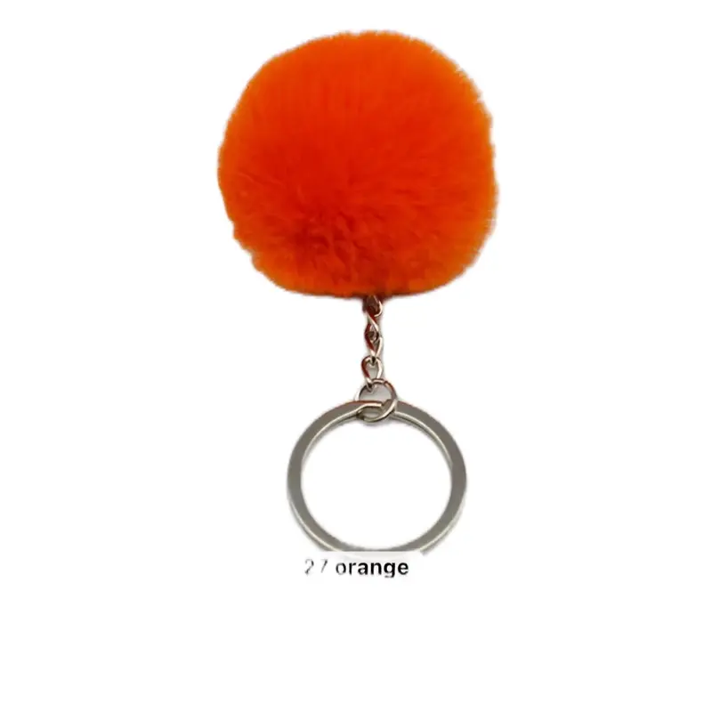 Furry Pom Pom Keychain Accessory - Stylish and Fun Keychain for Your Keys or Bag 4
