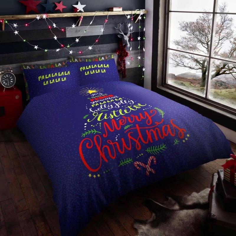 Christmas Duvet cover set ,winter wounderland-Polycotton Blend, Available in Single, Double, and king size 7