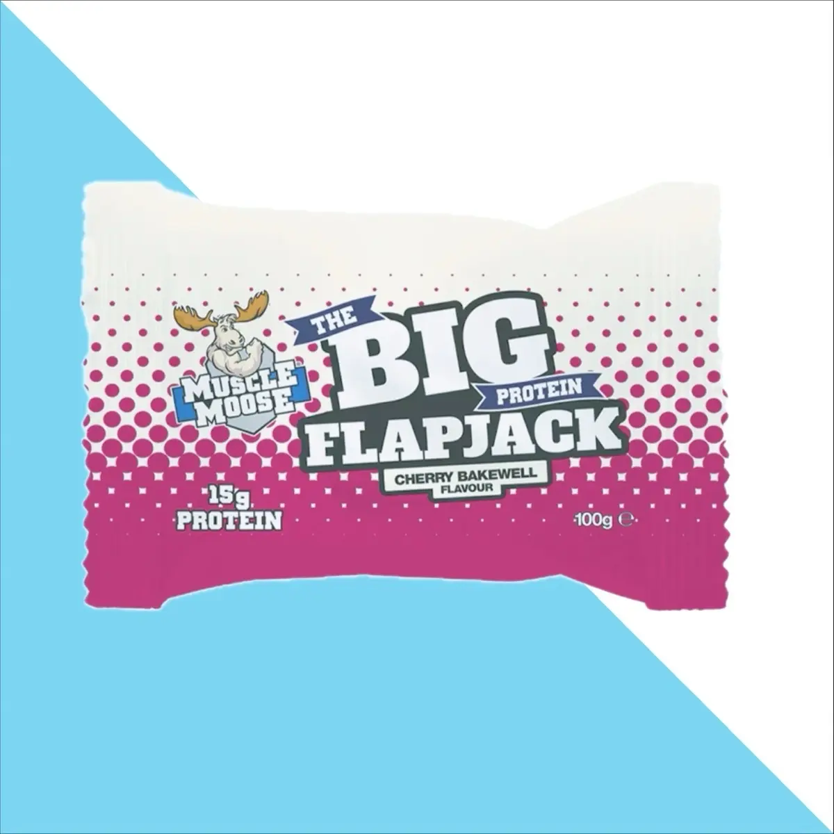 Muscle Moose Big Flapjack - 100g - 15g protein per bar - protein bar - muscle building bar
