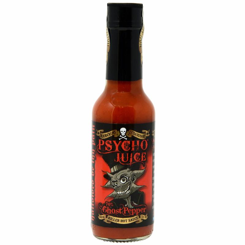 PSYCHO JUICE Mini Six Hot Sauce Pack - Chilli - Gift Set 5
