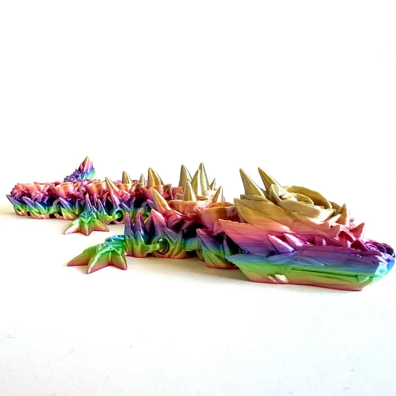 Cinderwing3D Rose Dragon: 3D Printed Fidget Toy | Desk Buddy Multicoloured 5