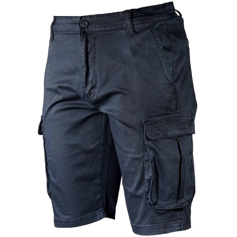 Mish Mash Cotton Stretch Twill Combat Shorts Navy 0