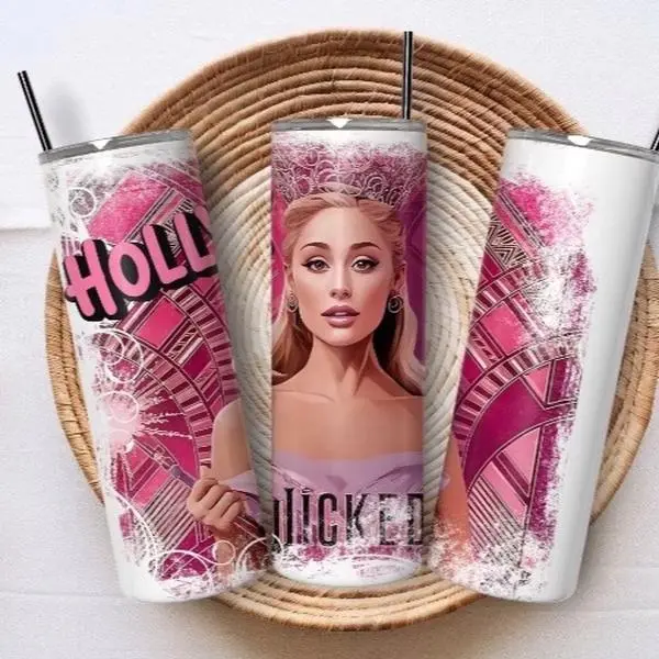 Personalised wicked 20oz stainless steel tumbler with closable lid and straw Drinkware Flasks Plastic Printed Portable Water Bottles  Bottled Reusable Washable Mug Cup