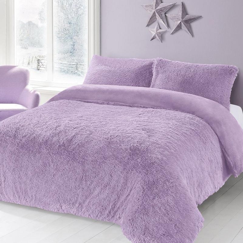 Cuddles Teddy Fleece Duvet Set - 100% Polyester warm 7