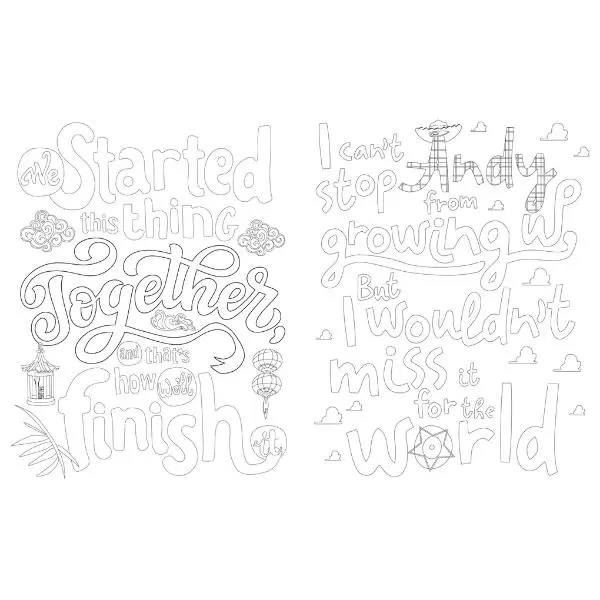 Disney Quotes to Live Your Life By Colouring Book: A collection of inspirational sayings and words of wisdom 6