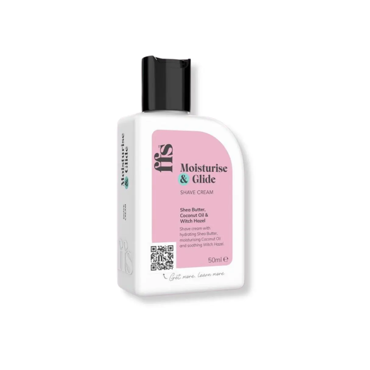 FFS Beauty | Travel Size Moisturise & Glide: Shave Cream | 50ml | Shea Butter, Coconut Oil & Witch Hazel