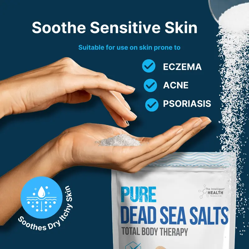 Pure Dead Sea Salt - Premium Bath Salts for Muscle Recovery and Relaxation, Total Body Therapy Luxury Dead Sea Salts for Baths, 5 Kg Soothing Skin Repair Cosmetic Gentle 1