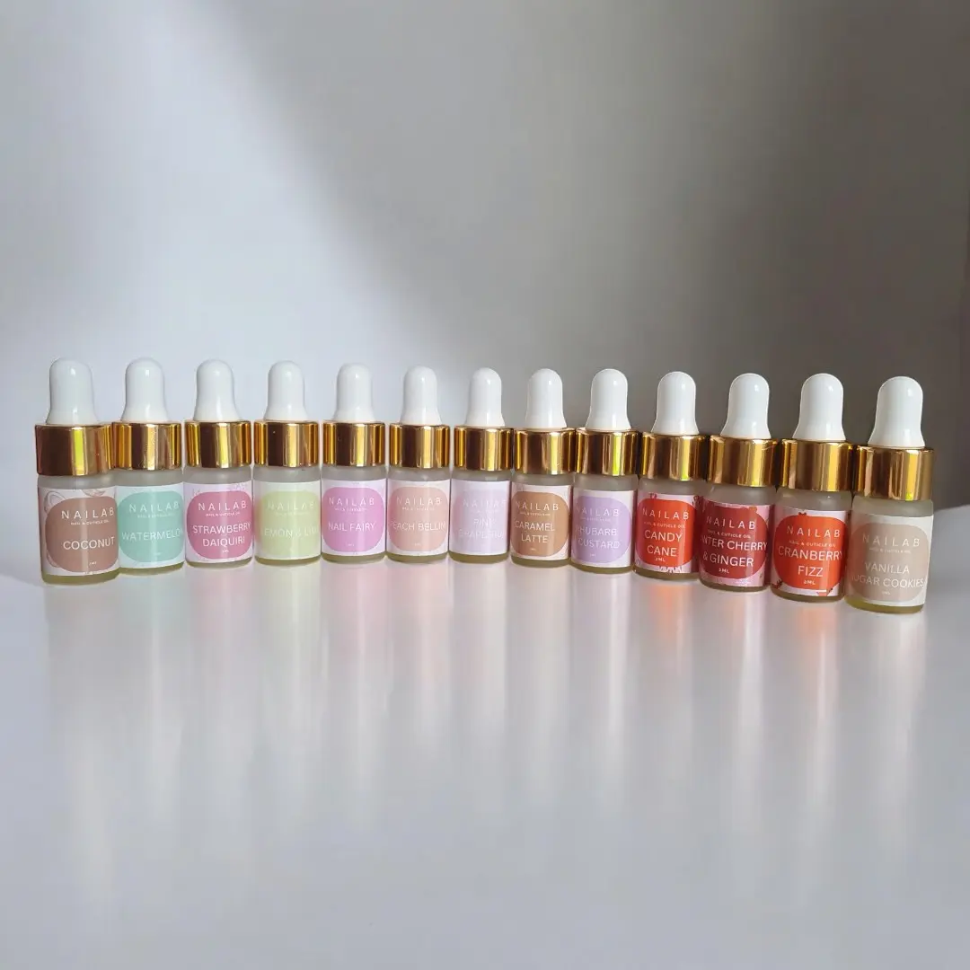 NAILAB Scented Nail & Cuticle Oil, 2ml Mini Dropper Bottle