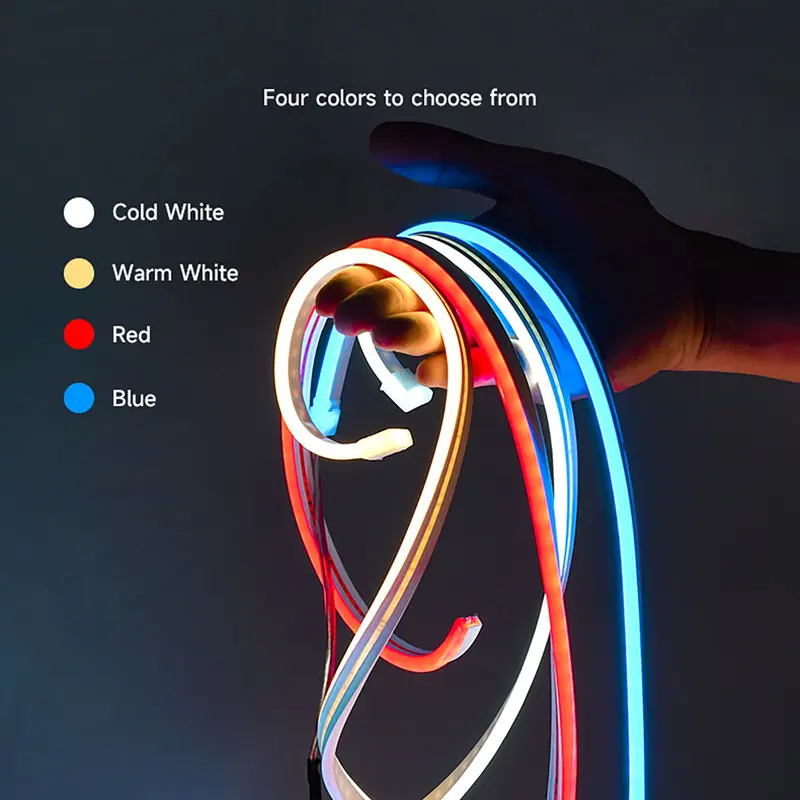 LED Light Bar Upgrade Kit, Car Trunk LED Light Interior Accessories Warm Light White Blue Red  Light Magnetic Cigarette Universal 5M Magnetically Controlled With Manual Switch, Suitable for All Car Models with Cigarette Lighter Interface 2